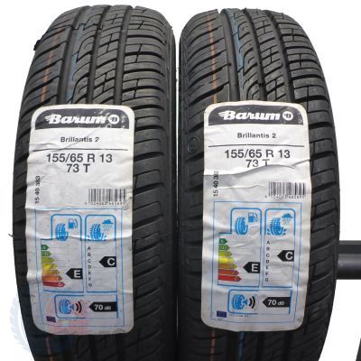 3. Opony 155/65 R13 4x BARUM 73T Brillantis 2 Letnie 2019 Jak Nowe Nieużywane