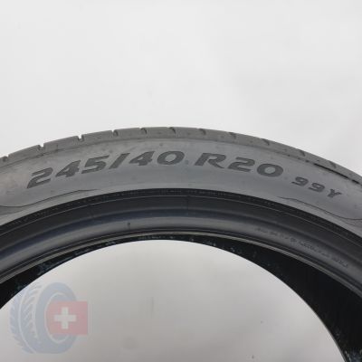 4. Opony 245/40 R20 2x PIRELLI 99Y XL PZero RunFlat BMW letnie 2023 5,5-6mm