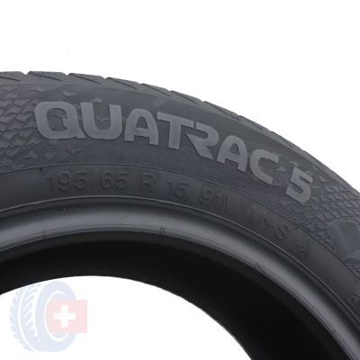 4. 1 x VREDESTEIN 195/65 R15 91V Quatrac 5 Wielosezon 2018 6,8mm
