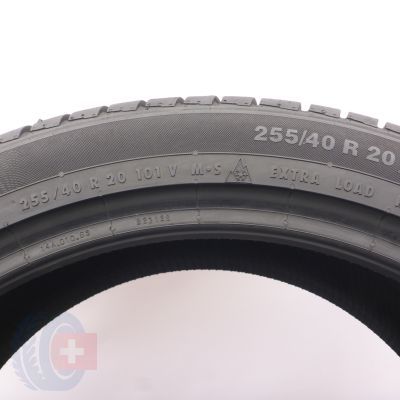 6. Opony 255/40 R20 2x CONTINENTAL 101V XL ContiWinterContact TS830 P N0 Zimowe 2023 6,8-7mm