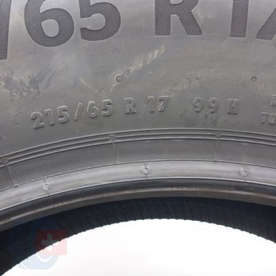 6. Opony 215/65 R17 4x CONTINENTAL 99H EcoContact 6 A0 Letnie 2021 Jak Nowe