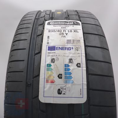 Opona 235/40 R18 1x CONTINENTAL 95Y XL SportContact 6 RFT Letnia 2022 