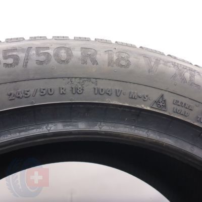 6. Opony 245/50 R18 2x CONTINENTAL 104V XL WinterContact Ts 870 P Zimowe 2023