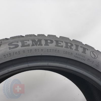 4. Opony 215/45 R17 2x SEMPERIT 91V XL Speed-Grip 5 Zimowe 2024/25 8,7 i 7,2mm 
