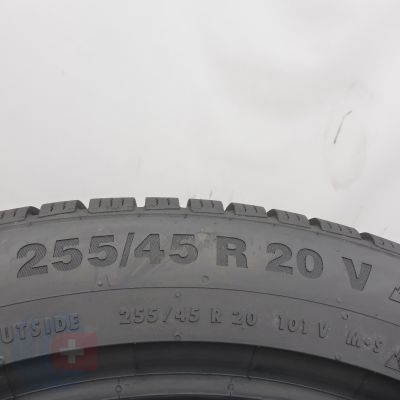 6. Opony 255/45 R20 2x CONTINENTAL 101V XL WinterContact TS 850 P A0 Zimowe 2023 8,8mm