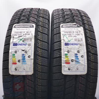 3. Opony 195/65 R16C 4x CONTINENTAL 104/102T VanContact Winter Zimowe 2022