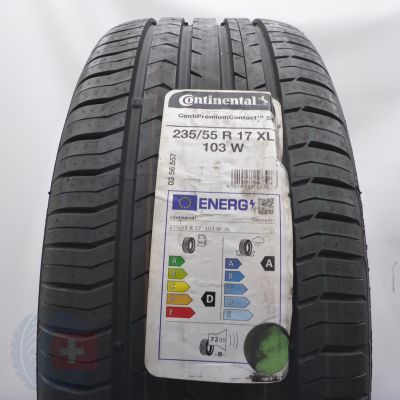 Opona 235/55 R17 1x CONTINENTAL 103W XL ContiPremiumContact 5 Letnia 2022 Nieużywana