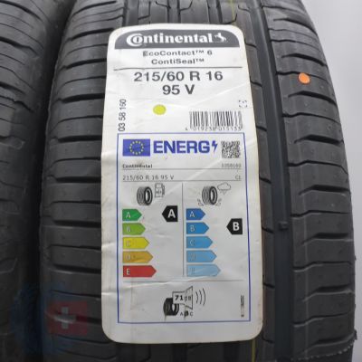 3. Opony 215/50 R16 4x CONTINENTAL 95V EcoContact 6 SEAL Letnie 2023 