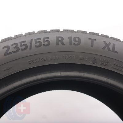 5. Opony 235/55 R19 2x CONTINENTAL 105T XL WinterContact TS 870 P SEAL Zimowe 2022 8,2mm
