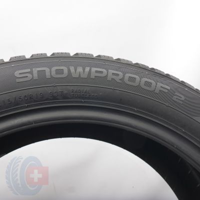 6. Opony 215/50 R19 2x NOKIAN 93T Snowproof2 Zimowe 2023 7,2-7,8mm