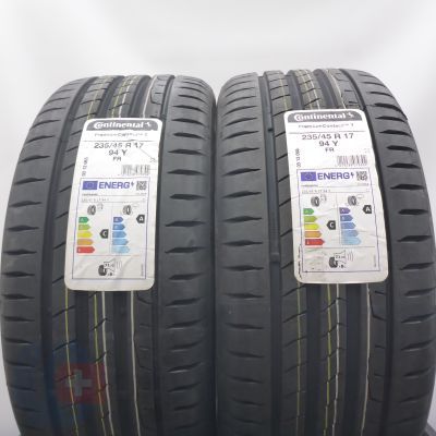 3. Opony 235/45 R17 4x CONTINENTAL 94Y PremiumContact 7 Letnie 2023