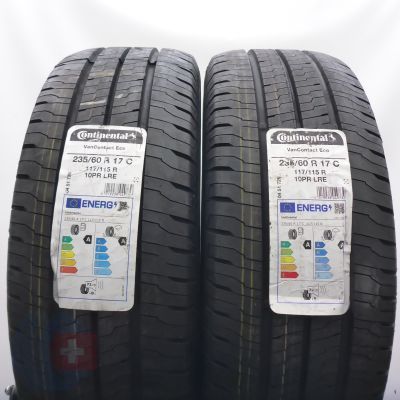 4. Opony  235/60 R17C 4x CONTINENTAL 117/115R VanContact Eco Letnie 2022/23