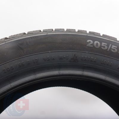 7. Opony 205/55 R17 4x CONTINENTAL 95H XL ContiWinterContact TS830P RunFlat BMW Zimowe 2021 Nieużywane 