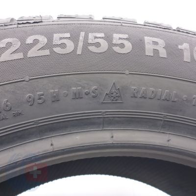 9. Opony 225/55 R16 4x CONTINENTAL 95H ContiWinterContact TS 830 P RFT BMW  Zimowe 2018/21 