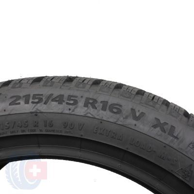 5. Opony 215/45 R16 2x CONTINENTAL 90V XL WinterContact TS 860 Zimowe 2021 Nieużywane