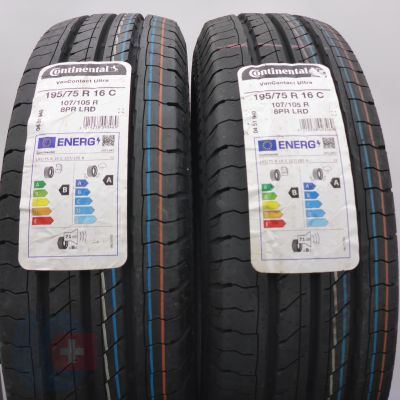 5. Opony 195/75 R16C 4x CONTINENTAL 107/105R VanContact Ultra Letnie 2023 Nieużywane