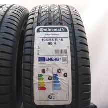 2. Opony 195/55 R15 2x CONTINENTAL 85H UltraContact Letnie 2022 