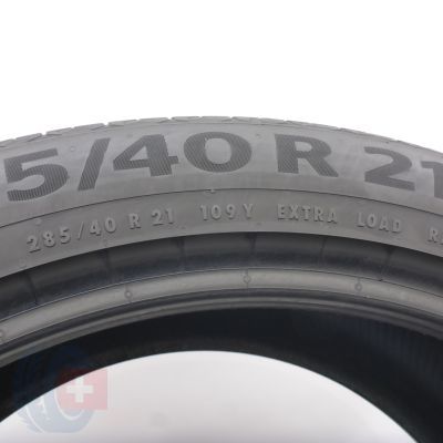 4. Opony 285/40 R21 2x CONTINENTAL 109Y XL AO SportContact 6 Letnie 2024 5,2-6mm