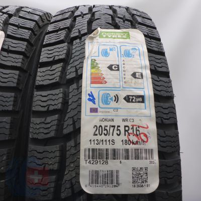 2. Opony 205/75 R16C 2x NOKIAN 113/111S WRC 3 Zimowe 2018/19  