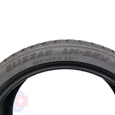 4. 4 szt. opony 225/45 R19 Bridgestone - Blizzak LM 25V - 92V - Zima