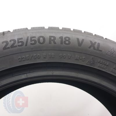 4. Opony 225/50 R18 2x CONTINENTAL 99V XL WinterContact TS870P Zimowe 2022 6,8mm
