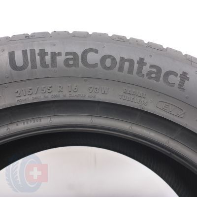 5. Opony 215/55 R16 2x CONTINENTAL 93W UltraContact Letnie 2023 