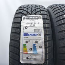 2. Opony 195/55 R15 2x CONTINENTAL 85H WinterContact TS 870 Zimowe 2022/23