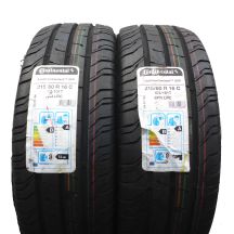 Opony 215/60 R16C 2x CONTINENTAL 103/101T ContiVanContact 200 Letnie 2019 Jak Nowe