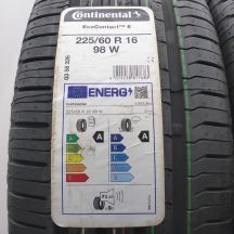 2. Opony 225/60 R16 2x CONTINENTAL 98W EcoContact 6 Letnie 2022