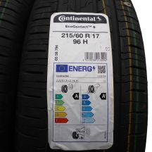 2. 4 x CONTINENTAL 215/60 R17 96H EcoContact 6 Lato 2021 Jak Nowe Nieużywane