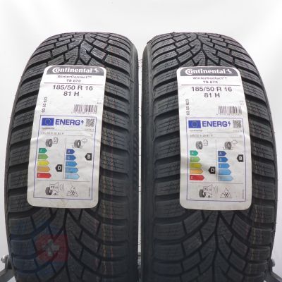 Opony 185/50 R16 2x CONTINENTAL 81H WinterContact TS 870 Zimowe 2022