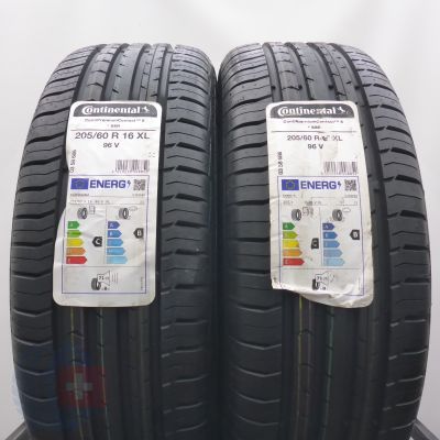 4. Opony 205/60 R16 4x CONTINENTAL 96V XL ContiPremiumContact 5 RFT BMW Letnie 2023/24 