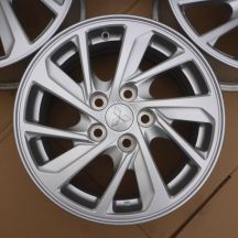 5. 4 x Alufelgi 16 MITSUBISHI 5x114,3 6,5J Et38 Oryginalne Eclipse Cross + czujniki 