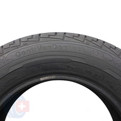 6. Opony 195/70 R15C 2x CONTINENTAL 104/102R ContiVanContact 100 Letnie 2018 7,7-7,8mm