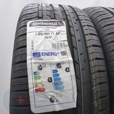 2. Opony 225/60 R17 4x CONTINENTAL 99V ContiPremiumContact 5 SUV Letnie 2022/23 