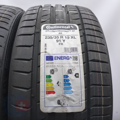 2. Opony 235/35 R19 2x CONTINENTAL 91Y XL ContiSportContact 5P A0 Letnie 2022 