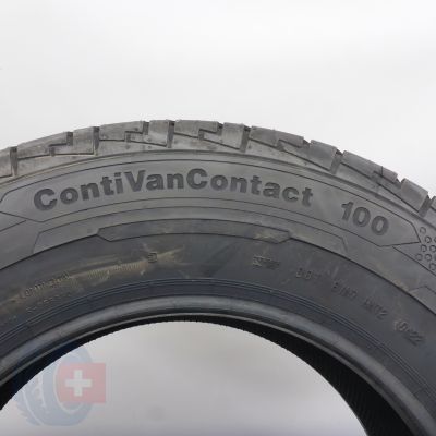 6. Opony 205/75 R16C 2x CONTINENTAL 113/111R ContiVanContact 100 Letnie 2022 Nieużywane 