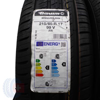 2. Opony 215/65 R17 4x BARUM 99V Bravuris 5HM letnie 2022 Jak Nowe Nieużywane
