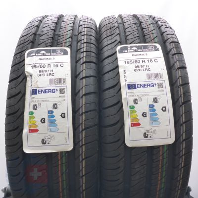 4. Opony 195/60 R16C 4x UNIROYAL 99/97H Rain-Max 3 Letnie 2022 