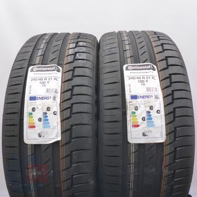 4. Opony 245/40 R21 4x CONTINENTAL 100Y XL PremiumContact6 Letnie 2022 Nieużywane