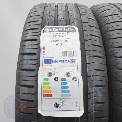 2. Opony 215/50 R19 2x CONTINENTAL 93T EcoContact 6 SEAL Letnie 2023 