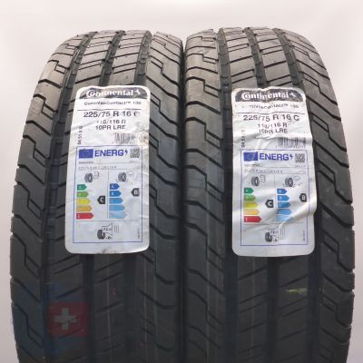 3. Opony 225/75 R16C 4x CONTINENTAL 118/116R ContiVanContact 100 Letnie 2022 