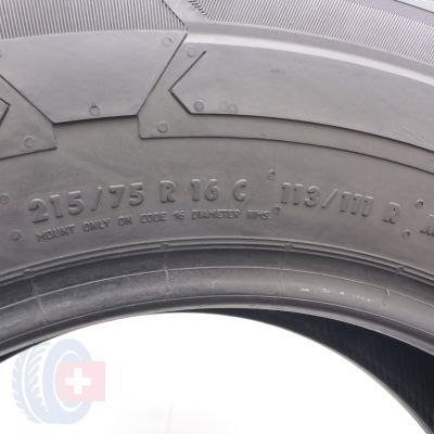 5. Opony 215/75 R16C 2x CONTINENTAL 113/111R VanContact Winter Zimowe 2019 8,2-8,8mm