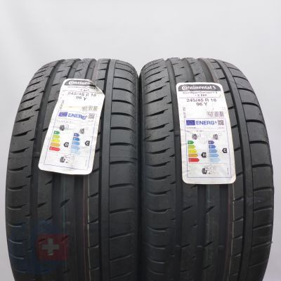Opony 245/45 R18 2x CONTINENTAL 96Y ContiSportContact3E RunFlat BMW Letnie 2023 Nieużywane
