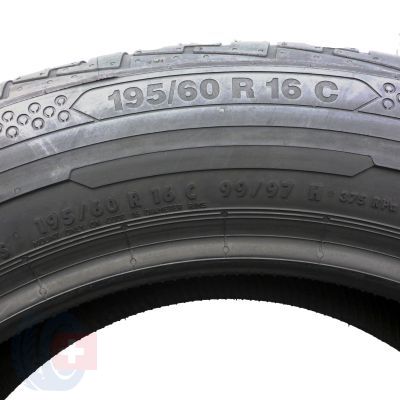 6. Opony 195/60 R16C CONTINENTAL 99/97H ContiVanContact 100 Letnie 2020 Nieużywane