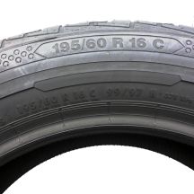 6. Opony 195/60 R16C CONTINENTAL 99/97H ContiVanContact 100 Letnie 2020 Nieużywane