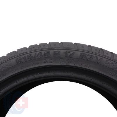 4. 2 x CONTINENTAL 215/45 R17 87V SportContact 2 MO Lato 6,5mm 2015