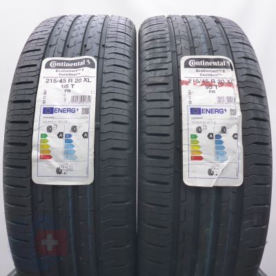 Opony 215/45 R20 2x CONTINENTAL 95T XL EcoContact 6 SEAL+ Letnie 2020 