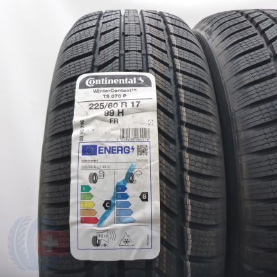 2. Opony 225/60 R17 2x CONTINENTAL 99H WinterContact TS 870 P Zimowe 2023