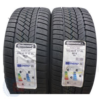 2 x CONTINENTAL 205/45 R17 88V XL ContiWinterContact TS 830 P SSR Zima 2021